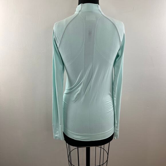 ATHLETA Fast Finish Long Sleeve Top Asymmetrical Half Zip Yoga Pullover Size L - Picture 7 of 8